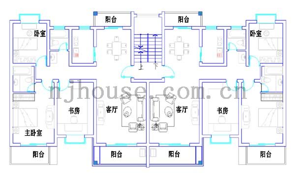 江南青年城 户型图|楚16幢i型_w.jpg-南京商铺网-365地产家居网